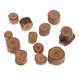 Maxbell 50 Pieces Natural Wood Round Log Slices Discs and 60 Pieces Wooden Numbers
