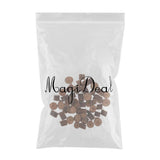 Maxbell 50 Pieces Natural Wood Round Log Slices Discs and 60 Pieces Wooden Numbers
