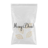 Maxbell 200 Pieces Hollow Filigree Charms Leaf Pendant Bridal Headdress DIY Supplies