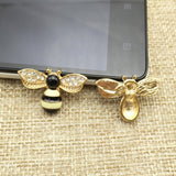 Maxbell 10 Pieces Mixed Bee Rhinestone Flatback Buttons Scrapbooking Embellishments