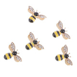 Maxbell 10 Pieces Mixed Bee Rhinestone Flatback Buttons Scrapbooking Embellishments