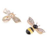 Maxbell 10 Pieces Mixed Bee Rhinestone Flatback Buttons Scrapbooking Embellishments