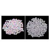 Maxbell 400 Pieces Resin Rondelle Alphabet Letters Beads For Jewelry Making Craft