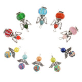 Maxbell 20 Pieces Mixed Angel Charms Pearl Acrylic Polymer Pendants Jewelry Findings