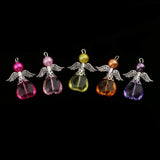 Maxbell 20 Pieces Mixed Angel Charms Pearl Acrylic Polymer Pendants Jewelry Findings