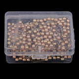 Maxbell 800 Piece Metallic Color Bead Head Push Pins Sewing Quilting Pins Black Gold