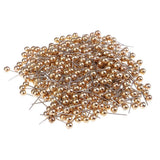 Maxbell 800 Piece Metallic Color Bead Head Push Pins Sewing Quilting Pins Black Gold