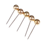 Maxbell 800 Piece Metallic Color Bead Head Push Pins Sewing Quilting Pins Black Gold