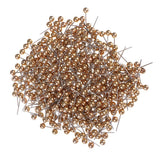 Maxbell 800 Piece Metallic Color Bead Head Push Pins Sewing Quilting Pins Black Gold