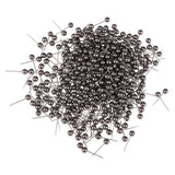 Maxbell 800 Piece Metallic Color Bead Head Push Pins Sewing Quilting Pins Black Gold