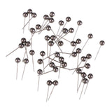 Maxbell 800 Piece Metallic Color Bead Head Push Pins Sewing Quilting Pins Black Gold