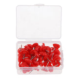 Maxbell 100 Pieces Heart Shape Push Pins Drawing Pins Office Thumbtack Red Pink