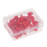 Maxbell 100 Pieces Heart Shape Push Pins Drawing Pins Office Thumbtack Red Pink
