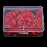 Maxbell 100 Pieces Heart Shape Push Pins Drawing Pins Office Thumbtack Red Pink