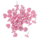 Maxbell 100 Pieces Heart Shape Push Pins Drawing Pins Office Thumbtack Red Pink