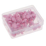 Maxbell 100 Pieces Heart Shape Push Pins Drawing Pins Office Thumbtack Red Pink