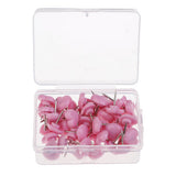 Maxbell 100 Pieces Heart Shape Push Pins Drawing Pins Office Thumbtack Red Pink