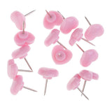 Maxbell 100 Pieces Heart Shape Push Pins Drawing Pins Office Thumbtack Red Pink