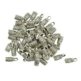 Maxbell 150 Pieces Bell Shape End Cap Cord Connector for Jewelry Making Findings