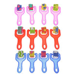 Maxbell 4 Styles Children Sponge Roller Stamper Foam Paint DIY Crafts Stamps Pink - Aladdin Shoppers