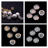 Maxbell 10 Pairs Earring Backs Soft Clear Silicone Small Metal Spacers DIY Findings