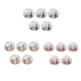 Maxbell 10 Pairs Earring Backs Soft Clear Silicone Small Metal Spacers DIY Findings