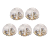 Maxbell 10 Pairs Earring Backs Soft Clear Silicone Small Metal Spacers DIY Findings