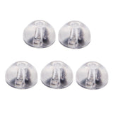 Maxbell 10 Pairs Earring Backs Soft Clear Silicone Small Metal Spacers DIY Findings