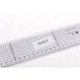 Maxbell Clear Acrylic Drawing Grid Ruler Template for Drawing Anime Painting Supplies Stationery 30cm