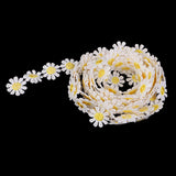 Maxbell 3 Yards Embroidery Lace Trim Applique Ribbon +100g Vitreous Glass Mosaic