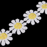 Maxbell 3 Yards Embroidery Lace Trim Applique Ribbon +100g Vitreous Glass Mosaic