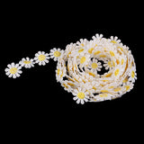 Maxbell 3 Yards Embroidery Lace Trim Applique Ribbon +100g Vitreous Glass Mosaic