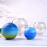 Maxbell Pyramid Sphere Square Shaped Candle Mould Plastic Candle Moldel DIY Molds