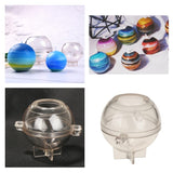 Maxbell Pyramid Sphere Square Shaped Candle Mould Plastic Candle Moldel DIY Molds