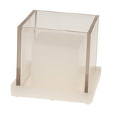 Maxbell Hollow Cube Plastic Candle Mold Tealight Candle Holder Mould & Dried Flowers