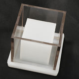 Maxbell Hollow Cube Cylinder Shaped Plastic Candle Mold Tealight Candle Holder Mould