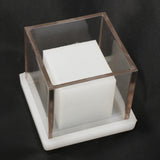 Maxbell Hollow Cube Cylinder Shaped Plastic Candle Mold Tealight Candle Holder Mould