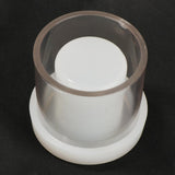 Maxbell Hollow Cube Cylinder Shaped Plastic Candle Mold Tealight Candle Holder Mould