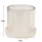 Maxbell Hollow Cube Cylinder Shaped Plastic Candle Mold Tealight Candle Holder Mould