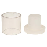 Maxbell Hollow Cube Cylinder Shaped Plastic Candle Mold Tealight Candle Holder Mould