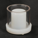 Maxbell Hollow Cube Cylinder Shaped Plastic Candle Mold Tealight Candle Holder Mould