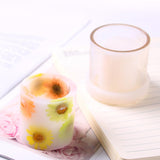 Maxbell Hollow Cube Cylinder Shaped Plastic Candle Mold Tealight Candle Holder Mould