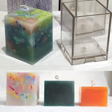 Maxbell Pyramid Sphere Square Shaped Candle Mould Plastic Candle Moldel DIY Molds