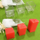 Maxbell Pyramid Sphere Square Shaped Candle Mould Plastic Candle Moldel DIY Molds