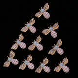 Maxbell 10 Pieces Mixed Bee Rhinestone Flatback Buttons Scrapbooking Embellishments