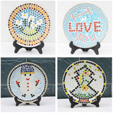 Maxbell 3 Yards Embroidery Lace Trim Applique Ribbon +100g Vitreous Glass Mosaic