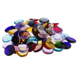 260g Assorted Square Round Vitreous Glass Mosaic Tiles for DIY Arts Crafts