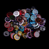 260g Assorted Square Round Vitreous Glass Mosaic Tiles for DIY Arts Crafts