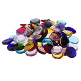 Maxbell 3 Yards Embroidery Lace Trim Applique Ribbon +100g Vitreous Glass Mosaic