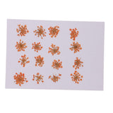 Maxbell 16x None Branch +10 Pcs Branched Pressed Dried Flowers DIY Embossed Flower